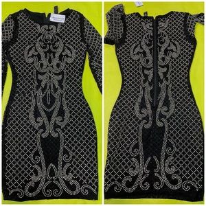 Forever 21 black studded small dress